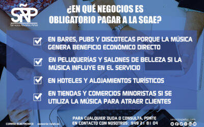 ¿En qué negocios es obligatorio pagar a la SGAE?