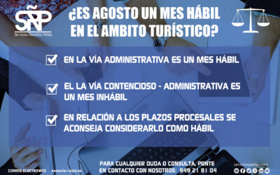 ¡Que no se te pase el plazo! ¿Es agosto un mes hábil o inhábil en el ámbito jurídico?