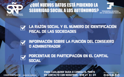 SRP reacciona para ayudar a los autónomos con la nueva actualización de datos requerida por la Seguridad Social