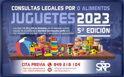“Consultas Legales por Juguetes»: La iniciativa solidaria de Servicios Reunidos Peñas alcanza su quinta edición