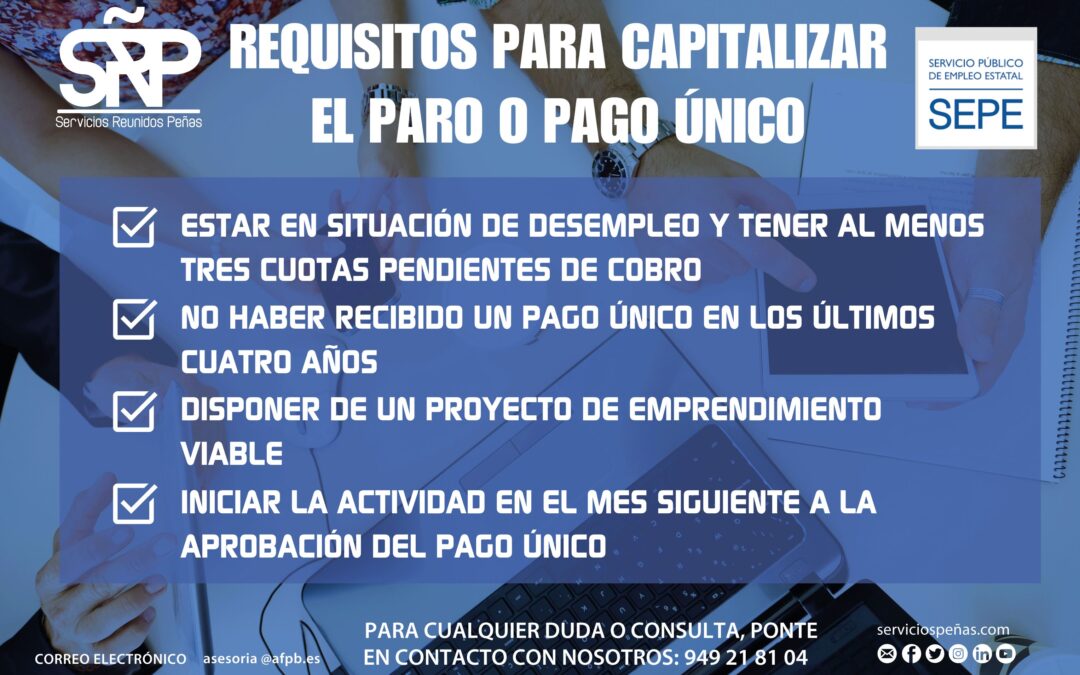 Cómo capitalizar el Pago Único del paro: Todo lo que necesitas saber