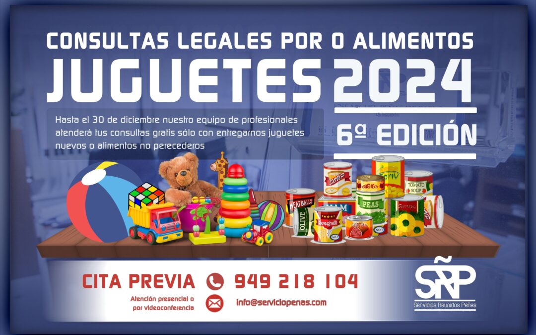 SRP impulsa la solidaridad con su campaña «Consultas Legales por Juguetes» por sexto año consecutivo