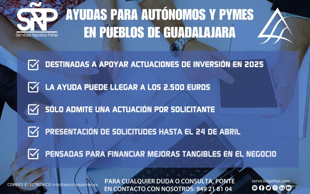 Si tienes un negocio en un pueblo pequeño, te interesa: La Diputación de Guadalajara convoca nuevas ayudas para autónomos