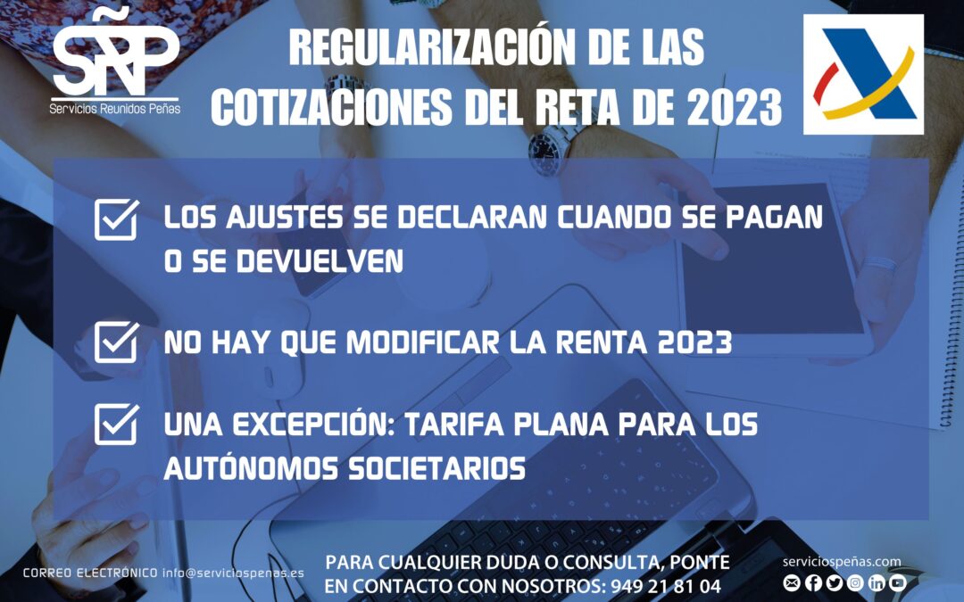 Hacienda aclara el tratamiento fiscal de los ajustes del RETA de 2023 que se abonan o devuelven este año