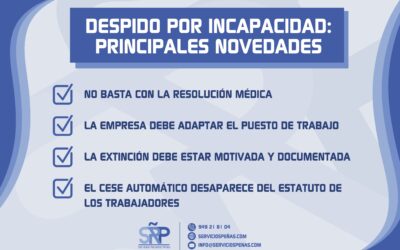 Nueva ley para el despido por incapacidad: estos son los cambios que debes tener en cuenta