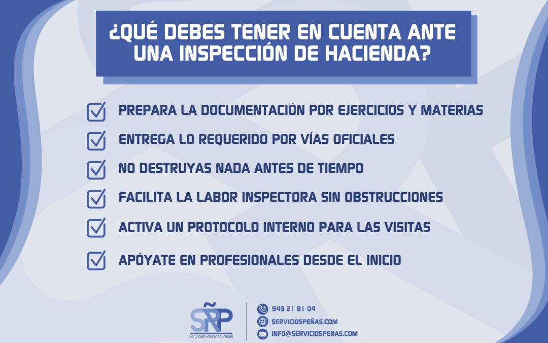 Cómo afrontar una inspección de Hacienda sin perder el control: guía práctica para empresas