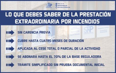 Los autónomos afectados por los incendios forestales podrán acceder a una prestación por cese de actividad sin acreditar el periodo mínimo de cotización