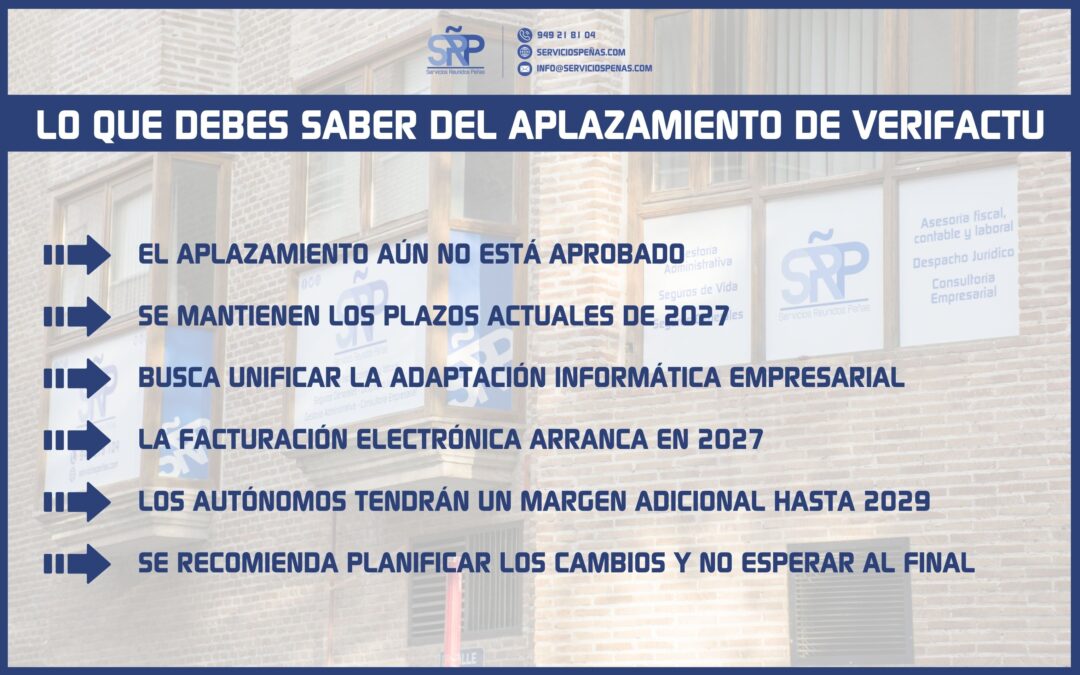 Anuncian nuevo aplazamiento de Verifactu hasta 2028… pero cuidado que aún no está aprobado